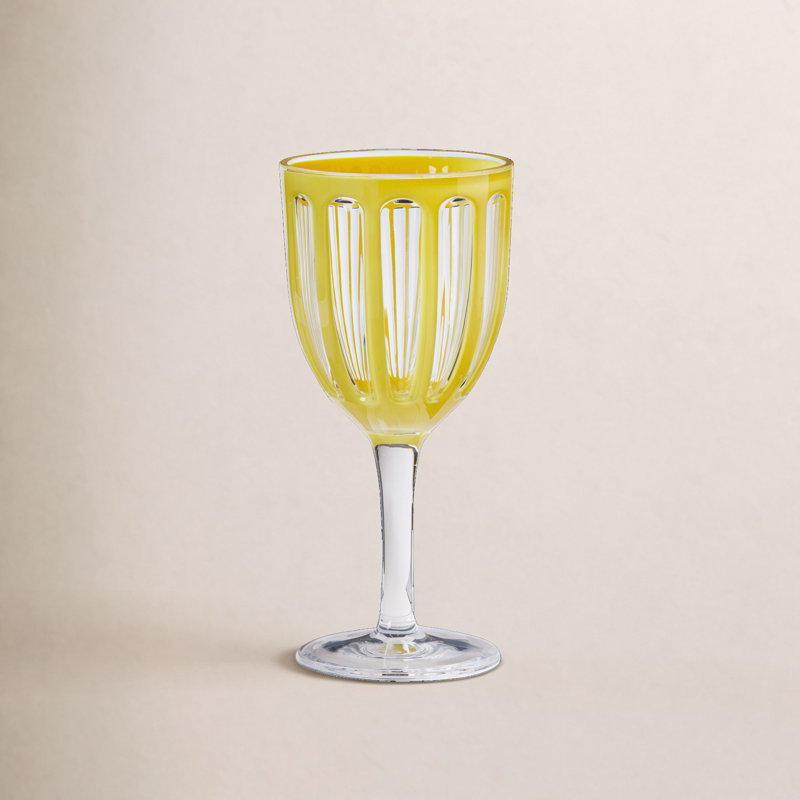  Villa 22 Oz  Acrylic All Purpose Wine Bpa-Free, Dishwasher Safe, Durable Drinkware, Yellow