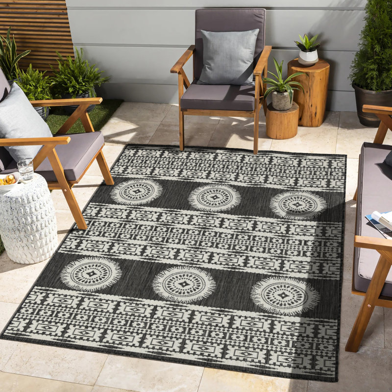 Tapis anthracite 5,25 pi x 7,25 pi Sunshine Gchar2023 7,25 po Polyvalent et élégant, Rectangle 5 pi x 7 pi