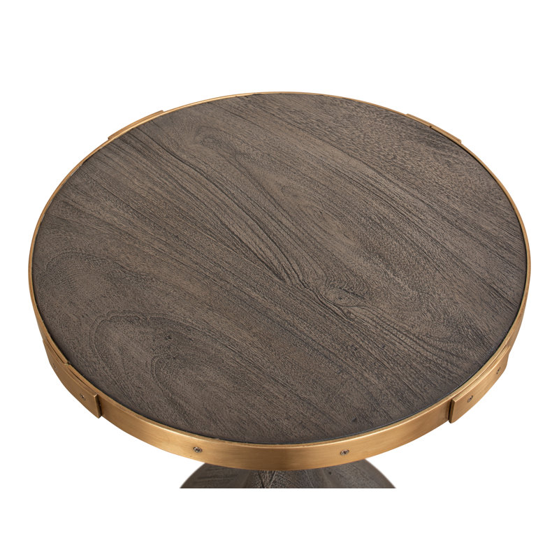Falgoust Solid Wood End Table, Gray