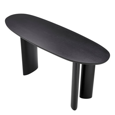 Console Table Lindner Black Veneer - Legs