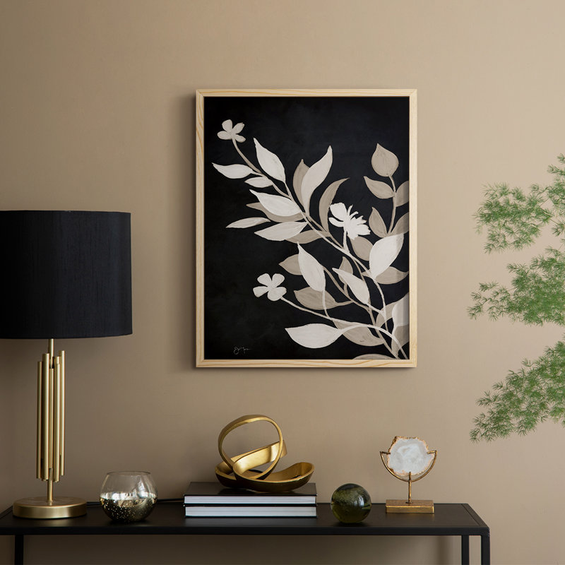 «Midnight Silhouette II», reproduction encadrée - bois massif, H 15 po x l 12 po