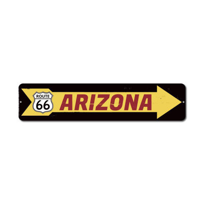 Route 66 Arrow Custom Aluminum Sign