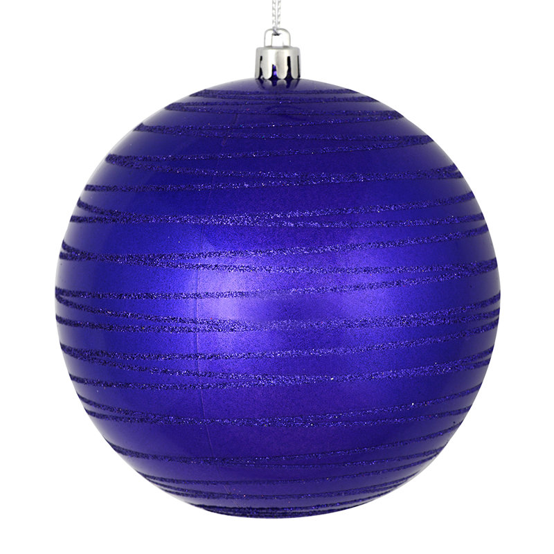 Ornement boule de bonbon, Mauve