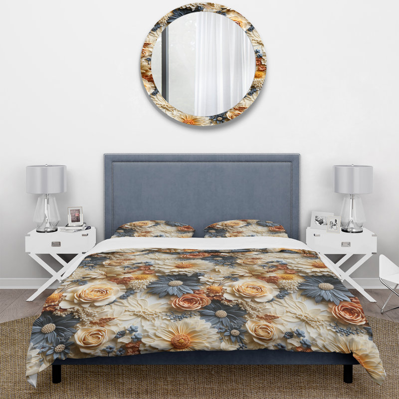 Ensemble de housse de couette Rustic Lace, Housse de couette pour très grand lit et 2 très