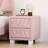 Elegant Velvet Nightstand With 2 Drawers And Crystal Handle, Storage Bedside Table With Button-Tufted-599408762
