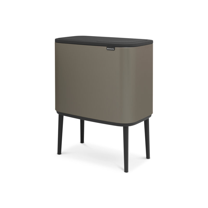 Brabantia Bo Touch 11 + 23 Litre Bin, Platinum