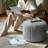 20'' Fluffy Faux Fur Ottoman, Round Pouf Footrest, Mooncake Foot Stool, Paran Accent Pouf For Modern Interior Design, Fluffy Furry Vanity Chair, Soft Seat Reading Chair-1756179752