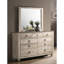 Ensemble de chambre à coucher, lit, commode, miroir et table de chevet 4 pièces Imerland-2091421672