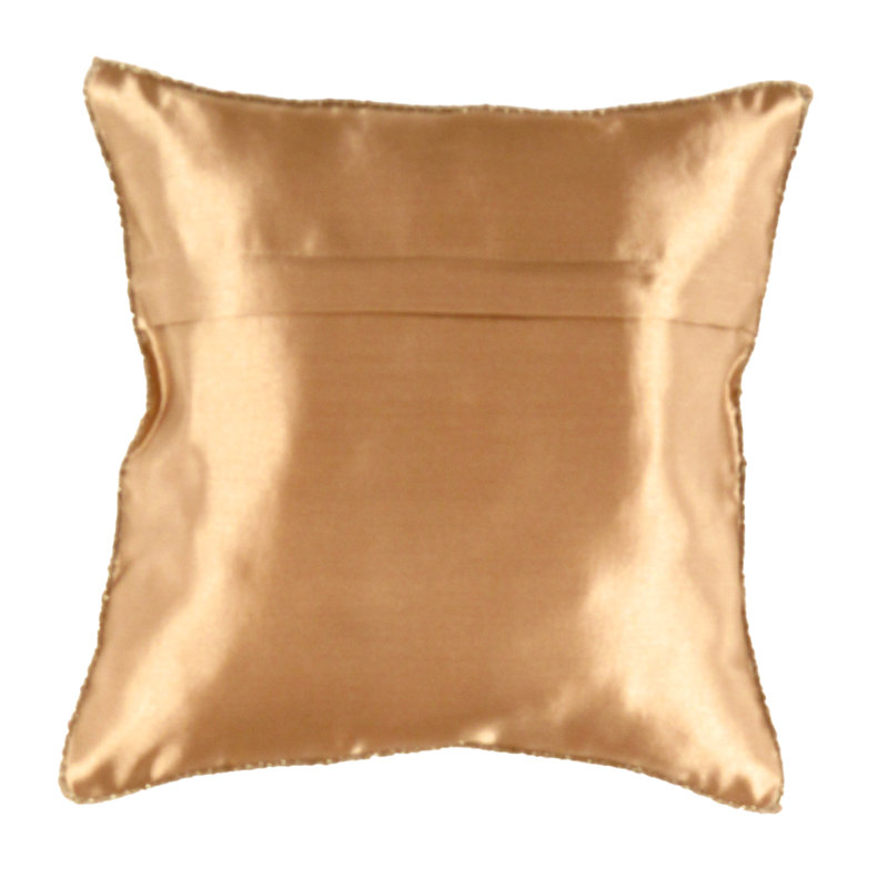 Square Pillow Cover & Insert, 20" H x 20" W, Gold/Ivory/Green Oriental