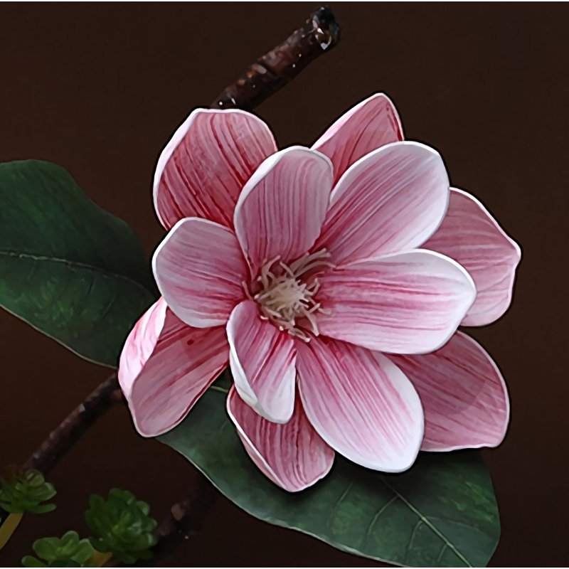 Ensemble de fleurs de magnolia simulées, Rose