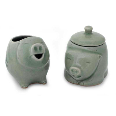 Rami Hand Painted Ceramic Sugar Bowl with Lid