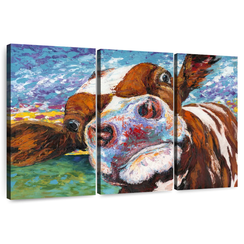 Curious Cow I, 24" H x 38" W