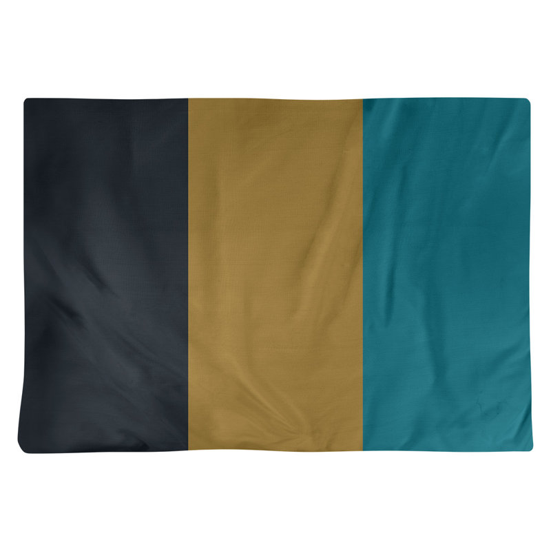 Récapitulatif 18" à rayures de football Jacksonville, Bleu sarcelle / or / noir