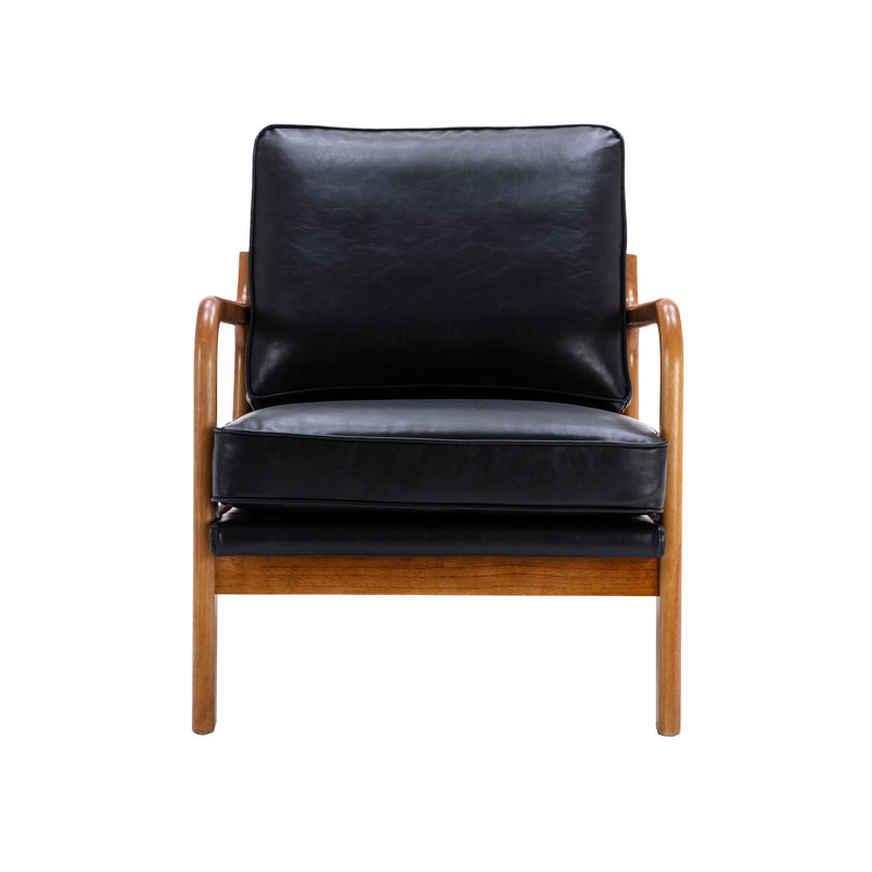Faux Leather Armchair
