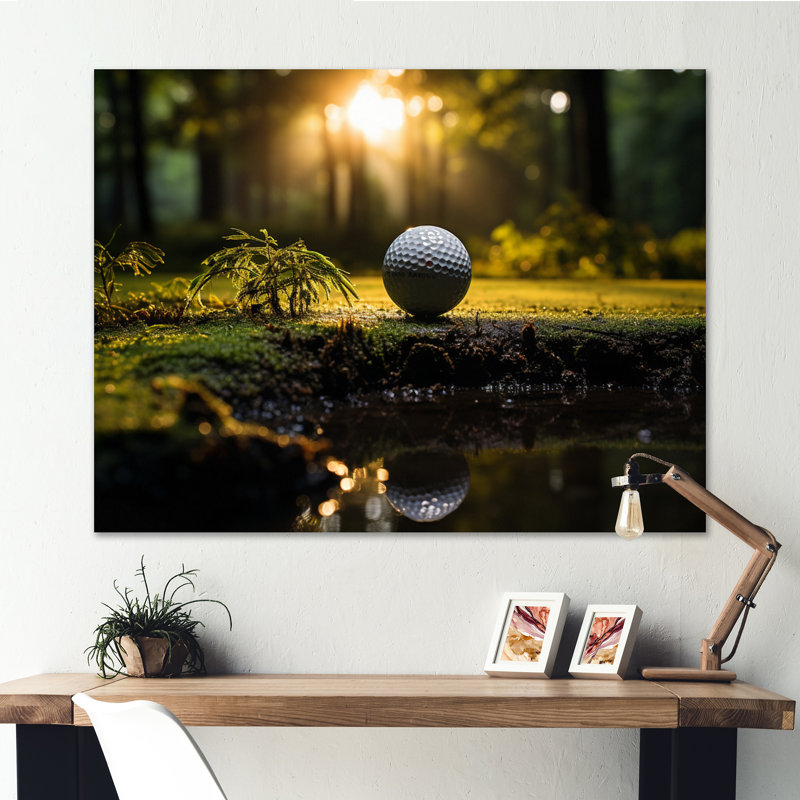Golf Precision Putt II - Sports Canvas Art Print, H 34 po x l 44 po, Toile tendue