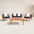 Structure naturelle / coussin bleu marine
