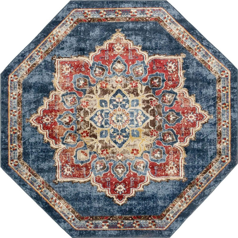 Ulla Oriental Indoor Rug, Octagon 7'