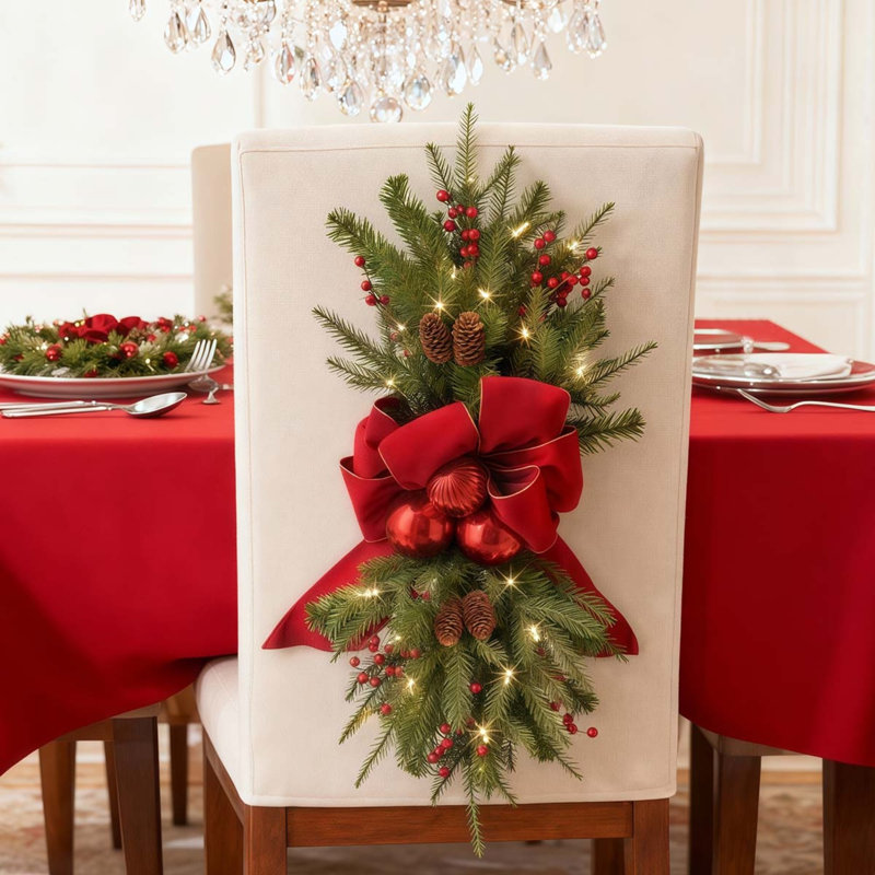 Couronne de Noël pour porte d'entrée