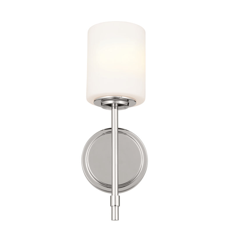 Ofeliya Armed Sconce, Polished Nickel