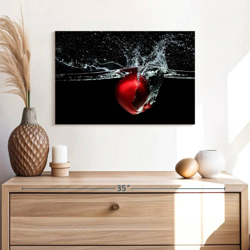Yarlin Apple Water Splash, 8" H x 12" W