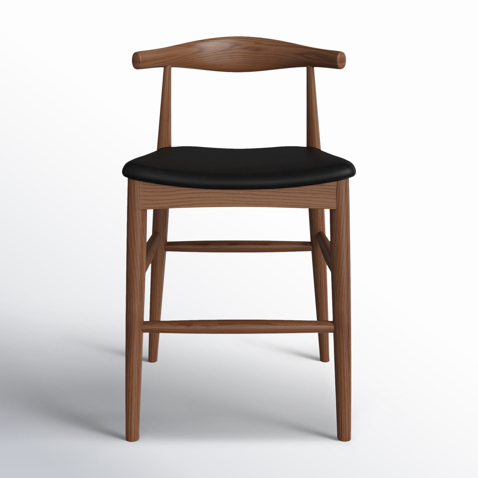 Ardo Vegan Leather Bar & Counter Stool, Counter Stool (24" Seat Height), Walnut