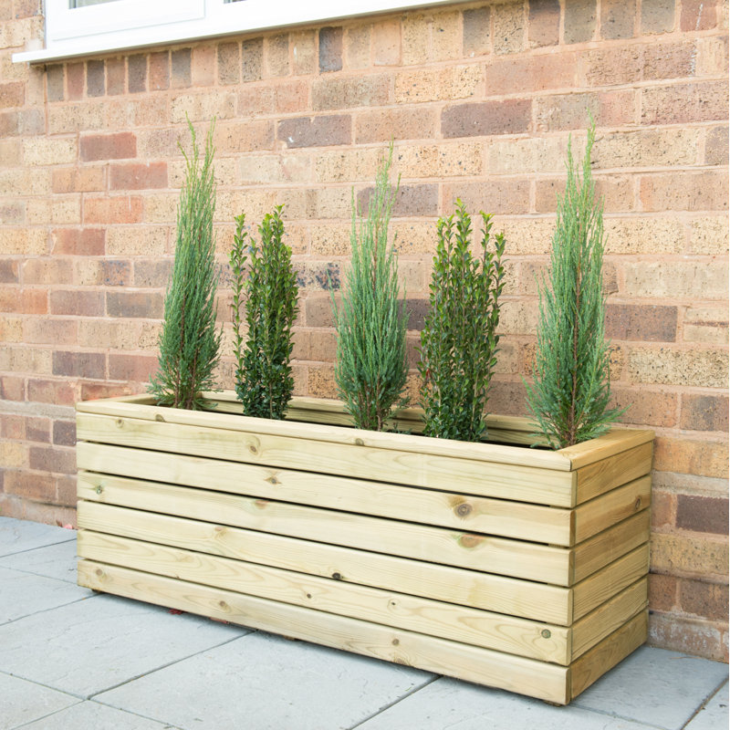 Handmade Wood Planter Box, 15.7cm W x 47.2cm L x 17.36cm H