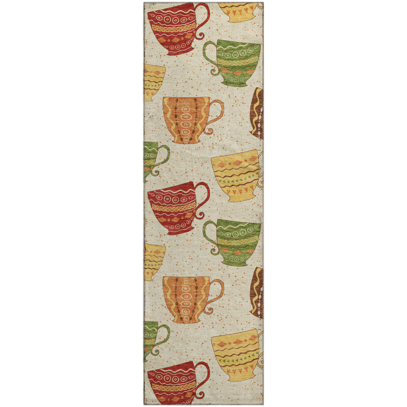 Premium Machine Washable Cerrito AMF170 Multi Rug, Runner 2'3" x 7'6"
