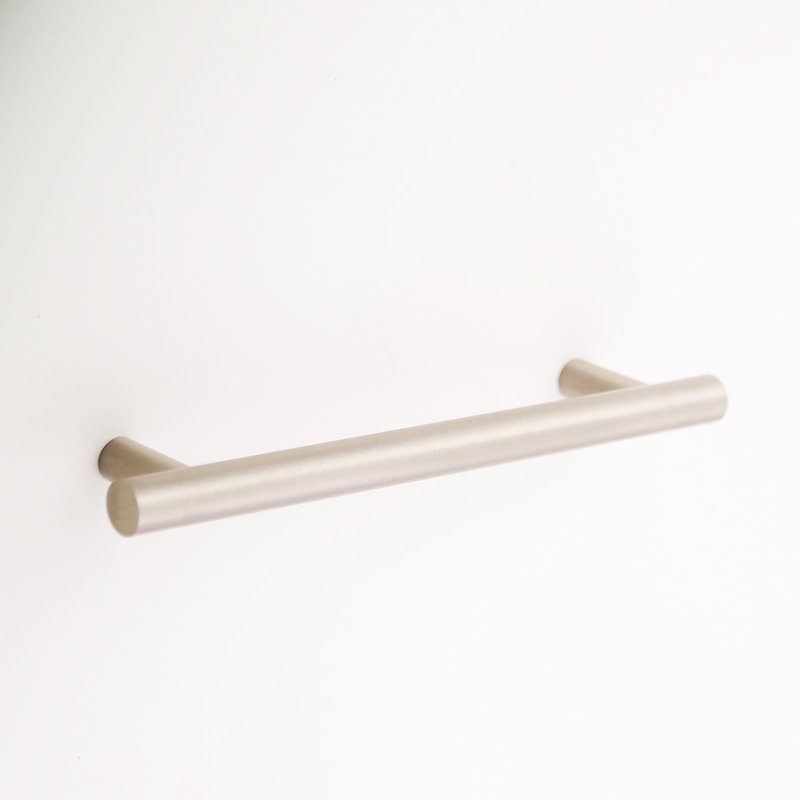 Madelyn Carter Katia Solid Brass Drawer Pull, 6", Satin Nickel