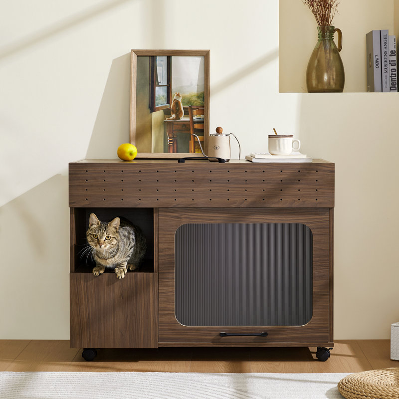 Enceinte de bac à litière pour chat