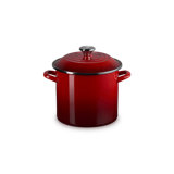 Le Creuset Enamel-On-Steel Stockpot With SS Knob, 10 Qt., White