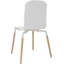 Chaise d'appoint empilable en blanc-1915705189