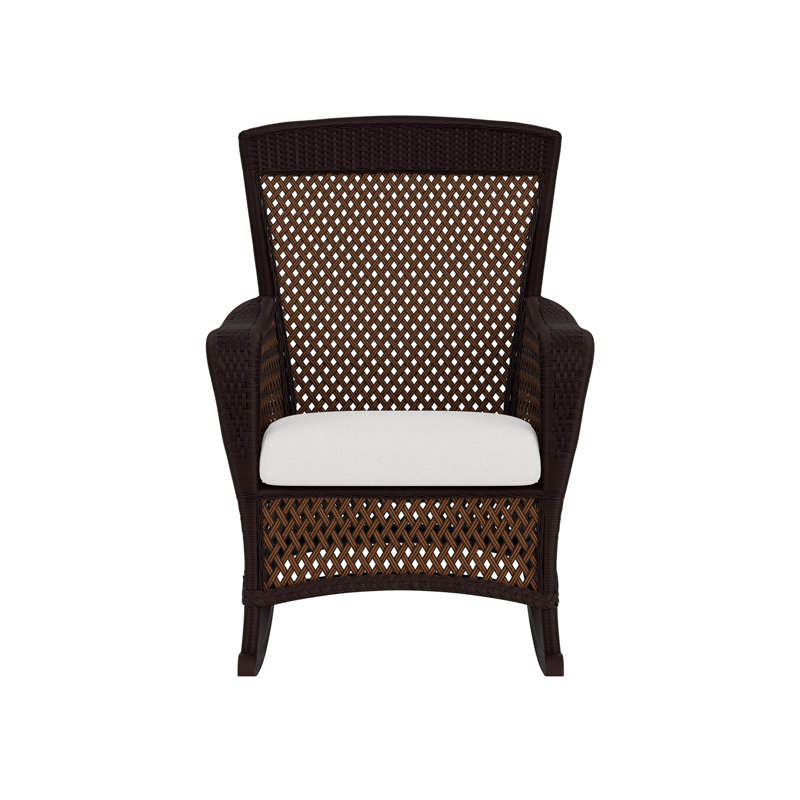 Grand Traverse Outdoor Rocker Chair, Caramel, Stratosphere Cloud