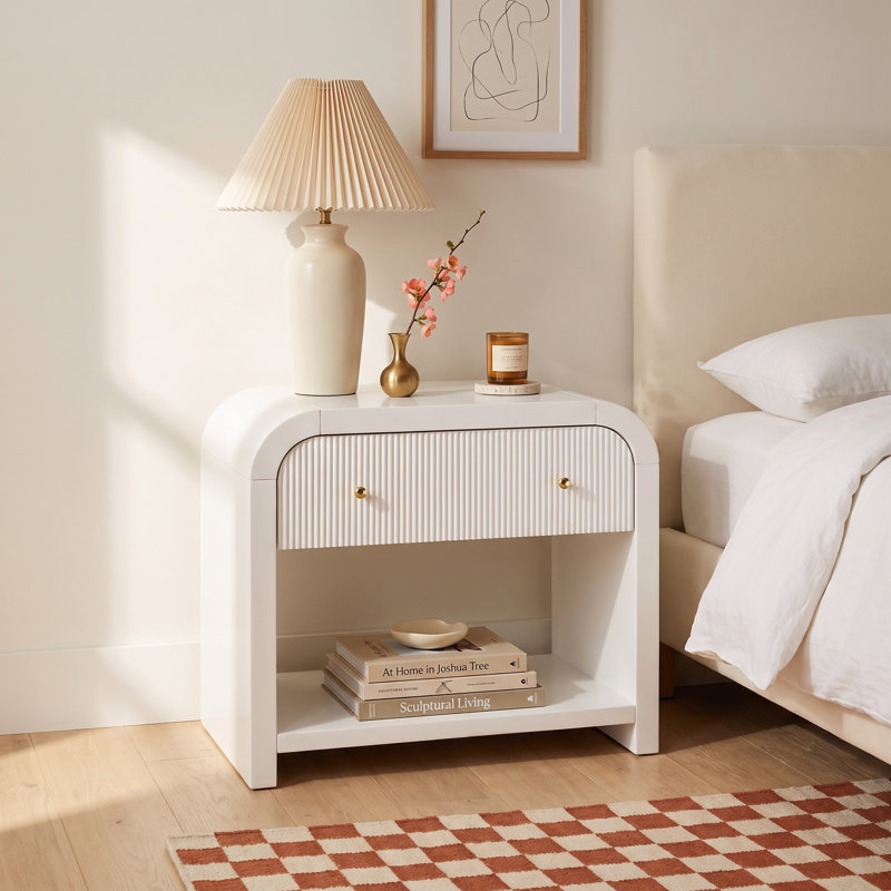 Liabella 1 - Drawer 30" Nightstand, White