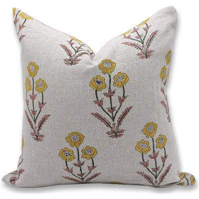  100% Linen Throw Square Indoor/Outdoor Pillow Cover