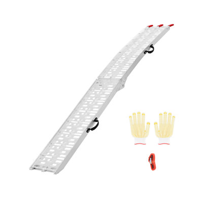750 lbs Aluminum Ramps 1Pcs Heavy-duty Loading Ramps with Handles