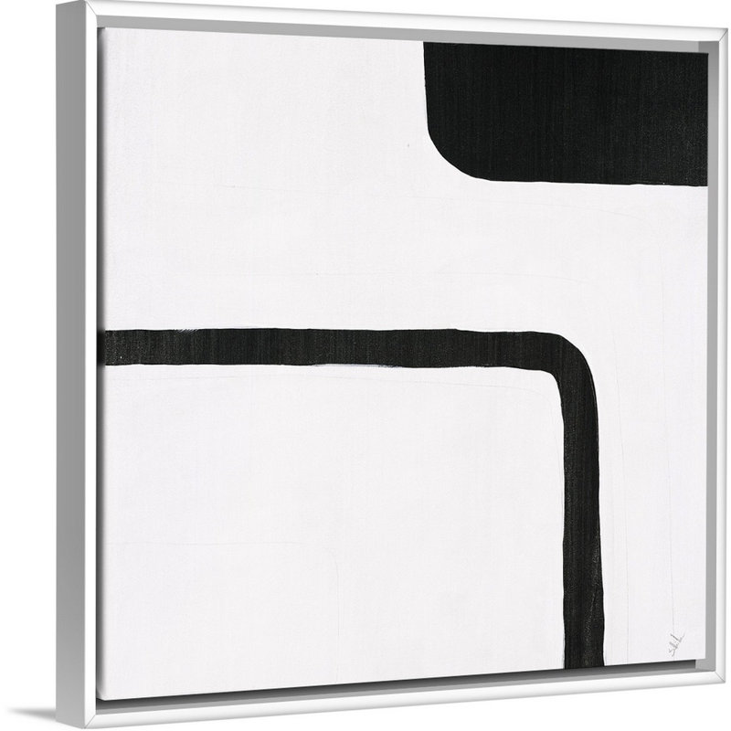 Drive I - Print, Cadre flottant blanc, H 22 po x l 22 po x P 1,75 po