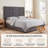 Extra-Tall Tufted Velvet Upholstered Platform Bed with Storage Drawers, King, Gray Velvet-1874685111-1874685106