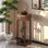 Étagère à fleurs, salon, plante, plancher, placement