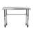 Stainless Steel Open Base Work Table with Wheels-1686596925