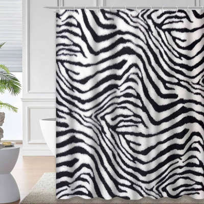 Rideau de douche Zebra Animal Safari