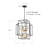 8 Light Pendant in Transitional Style - 22 Inches Wide by 28 Inches High Open Frame Cage-1019405208