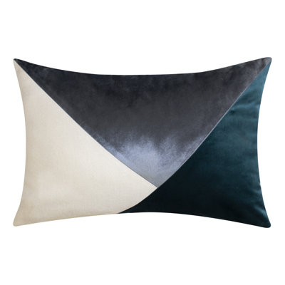Geometric Feather Throw Pillow
