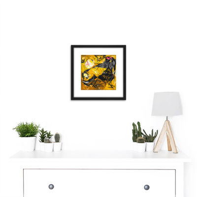 Cats Rayonist Perception by Natalia Goncharova - Single Picture Frame Painting