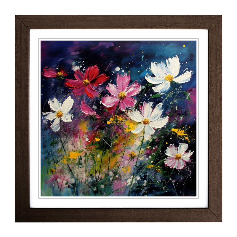 Cosmos Expressionism No.1 - Framed Print, Walnut