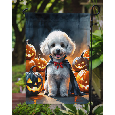 Drapeau de jardin chiot Halloween