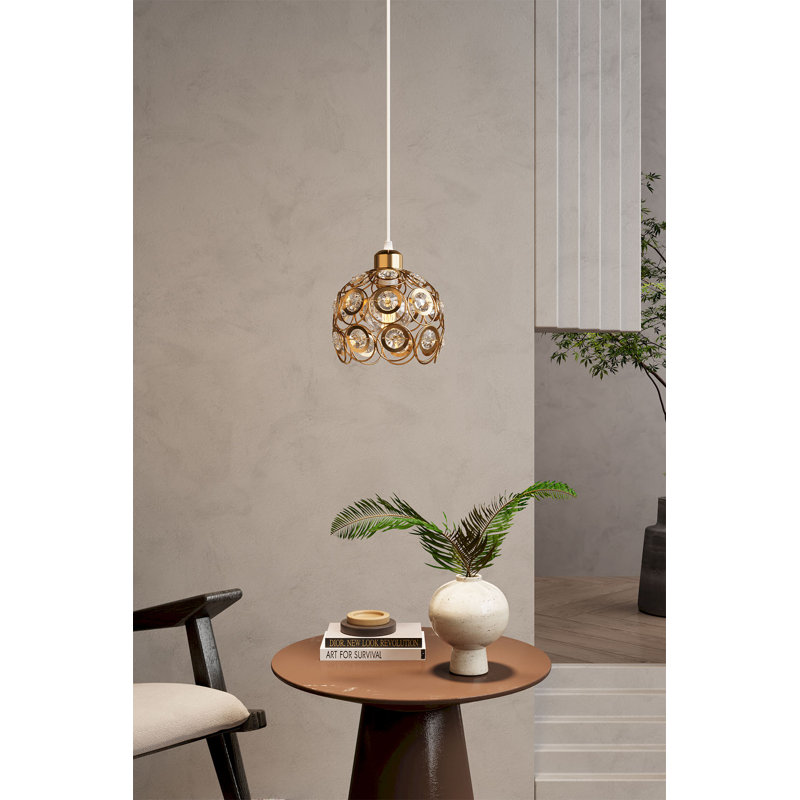 1 - Light Natural Dome Pendant