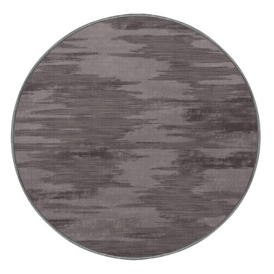 Machine Washable Abstract Gray Area Rug