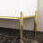 Jenkinsburg 63" Modern Sideboard with Gold Legs and Fluted Doors, Buffet Cabinet for Entryway or Living Room-935277441