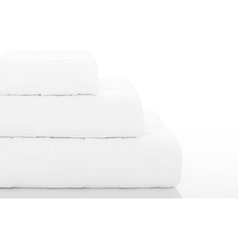 Chess Bath Sheet, White