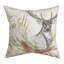 Coussin décoratif carré en polyester manuel 12 po x 12 po Woodworkers & Weavers